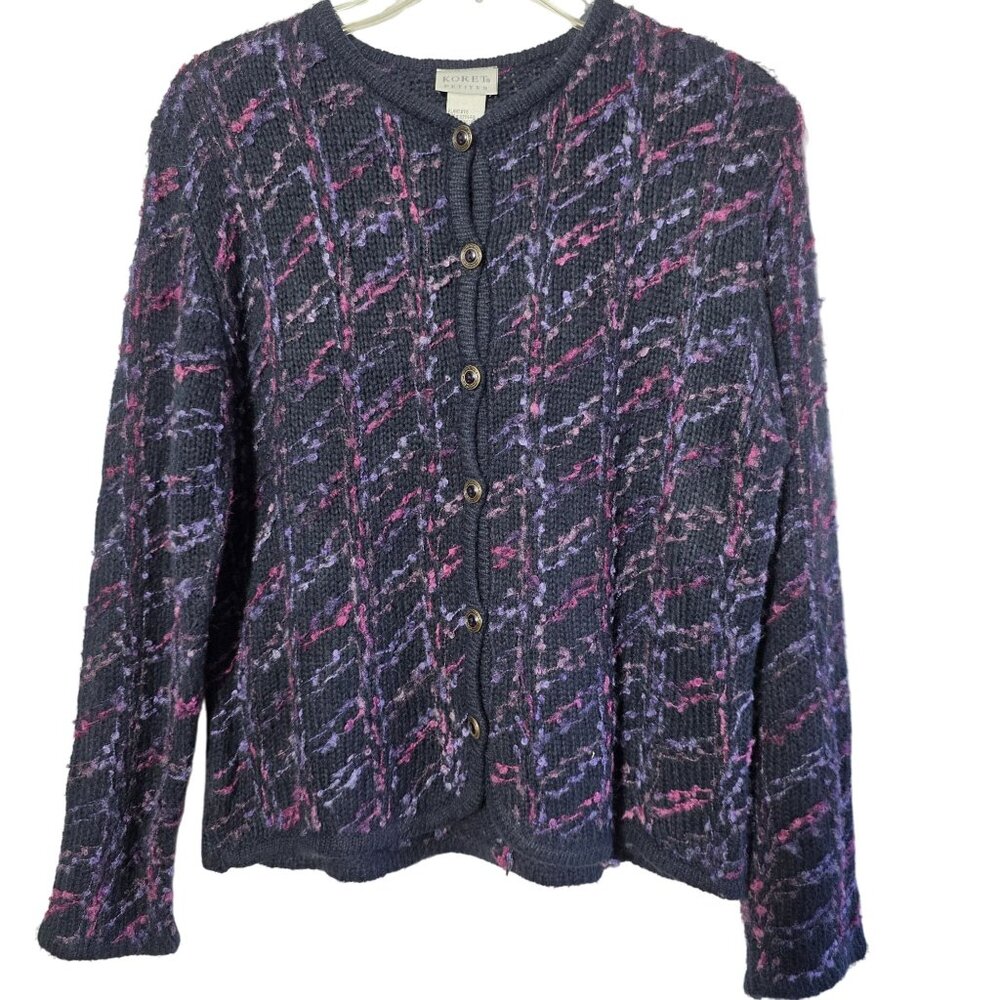 Koret Cardigan Small 6-8 Whimsigoth Grandma Grunge Cottagecore Vintage Knit